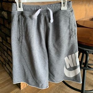 Nike grey sweat shorts